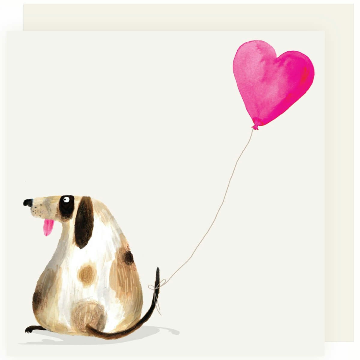 Dubbelt kort med kuvert - Hundens ballong (Fraktfritt)