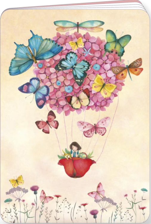 Liten Anteckningsbok - Fjärilsballongen