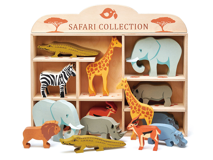 Savannens vackra djur i trä från Tender Leaf Toys