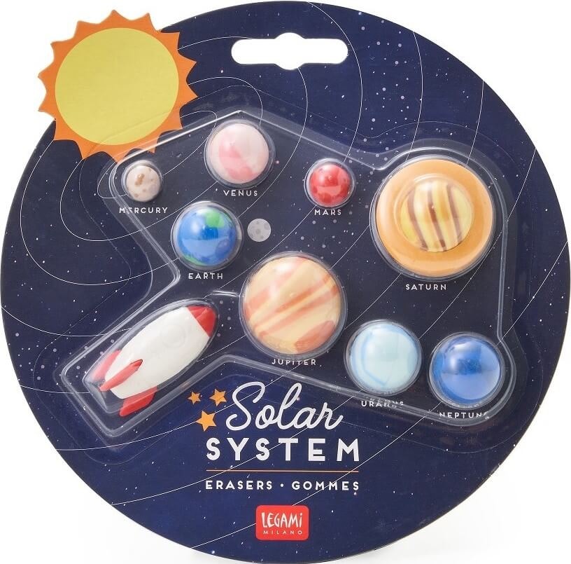 Förpackning med sudd - Solar system