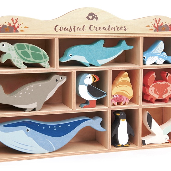Havets vackra djur i trä från Tender Leaf Toys