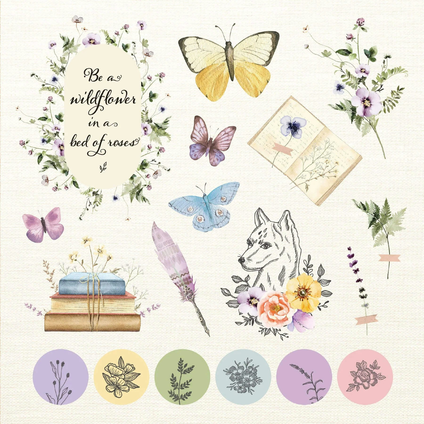 Klistermärkesbok: Boho Dreams