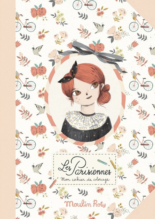 Fin pyssel- och målarbok - 'Les Parisiennes'