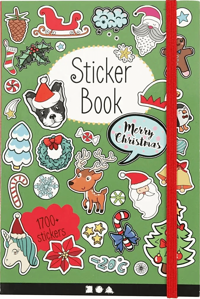 Bok med klistermärken - Julmotiv