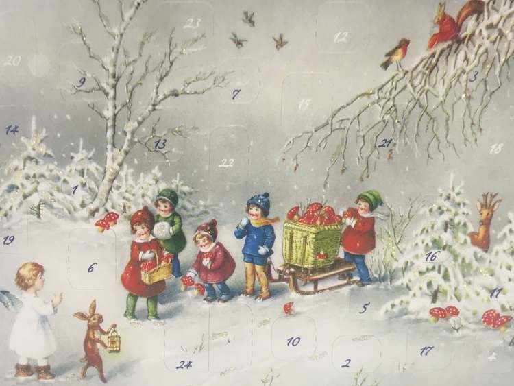 Små Adventskalendrar Julkortstorlek - Massor att välja bland (Fraktfritt)