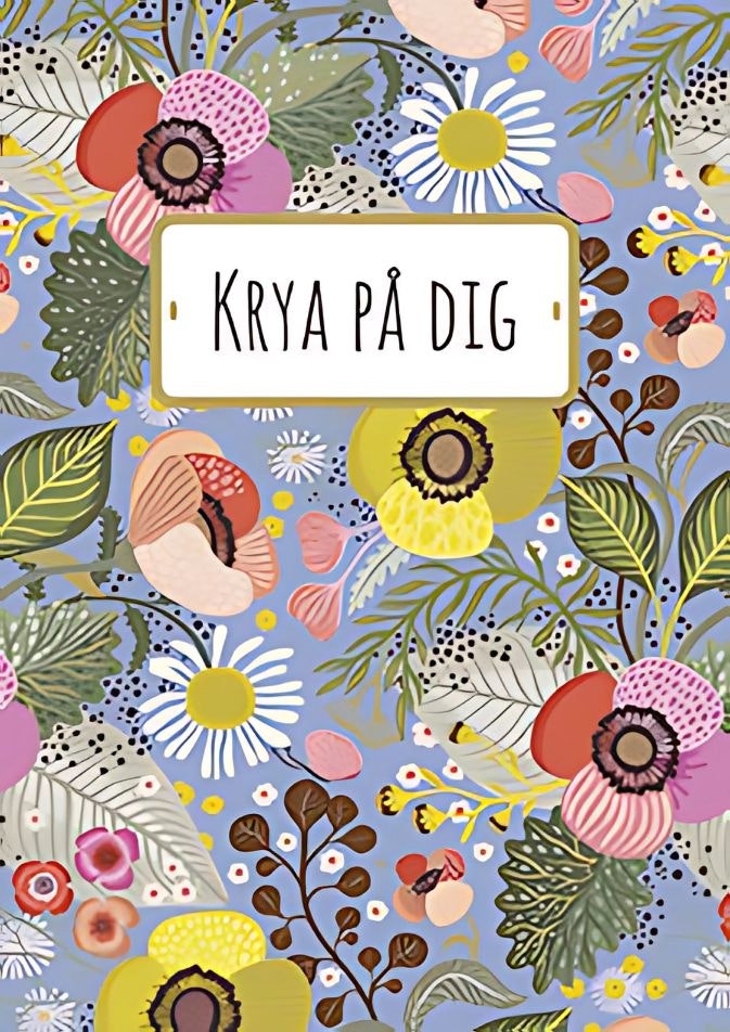 Dubbelt kort med kuvert - Krya på dig (Fraktfritt)