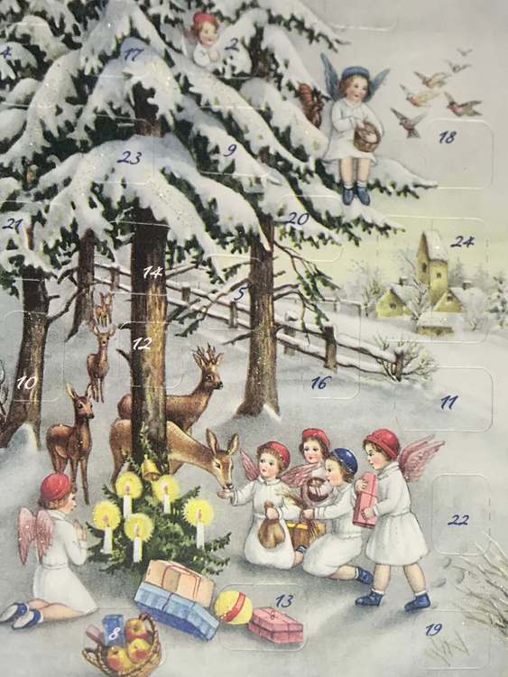 Små Adventskalendrar Julkortstorlek - Massor att välja bland (Fraktfritt)