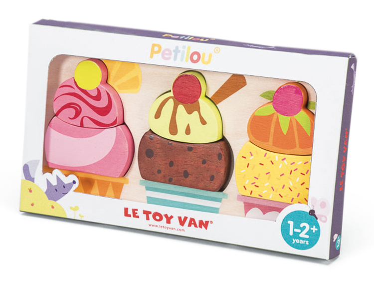 Pussel med glassar 6 bitar från Le toy van för små barn