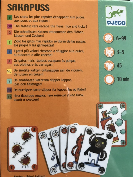 Sakapuss - Spel om loppor från Djeco