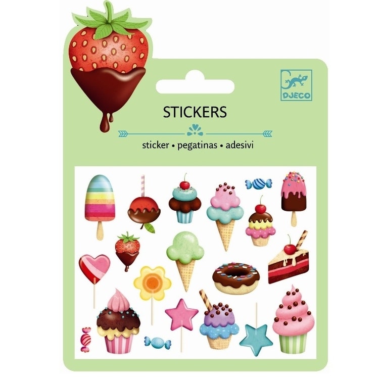 Mini stickers - Sweet godis och glass klistermärken från Djeco