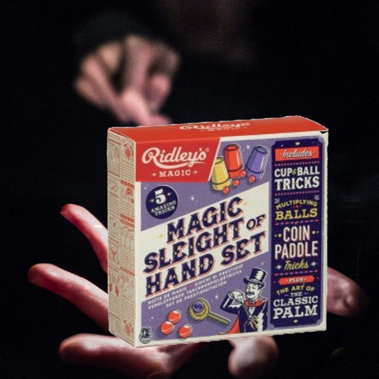 Trollerilåda med fem magiska tricks (Magic  Sleight of Hand Set)