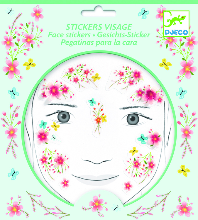Utsmyckning av ansiktet - Sommarälva (Face stickers) från Djeco