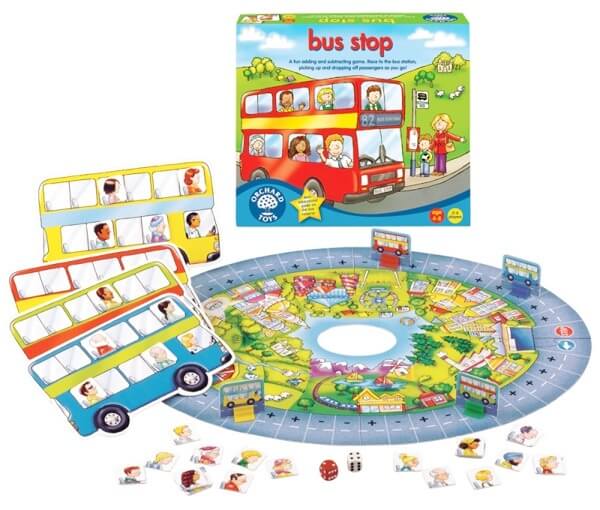 Buss stopp - Spelet som tränar plus och minus