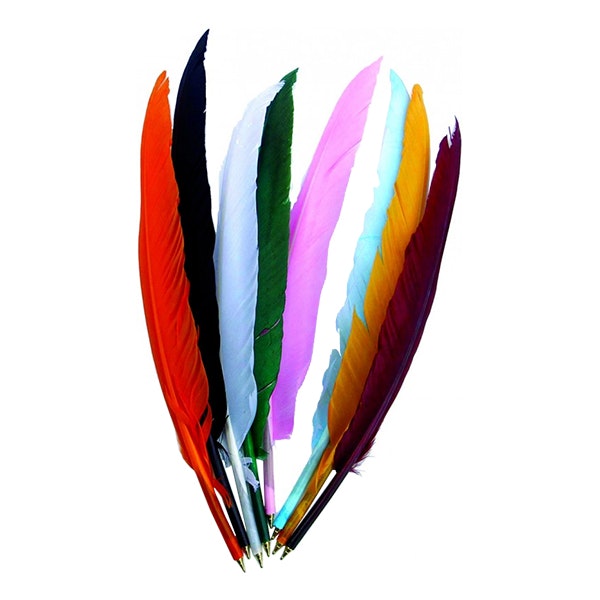 Fjäderpenna (Fri frakt) - välj bland många färger
