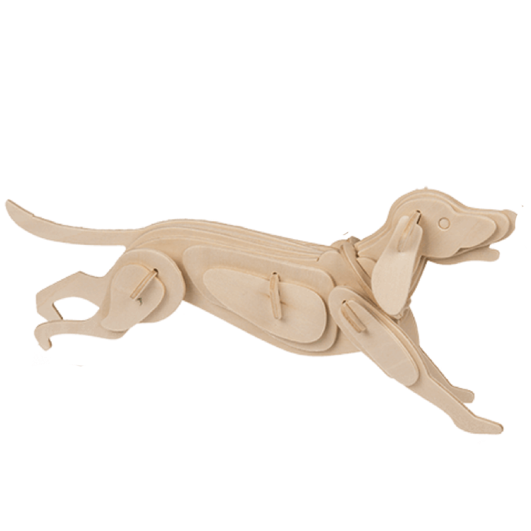 Träpussel 3D - Montera ihop en Häst, Hund, Hare eller Gris