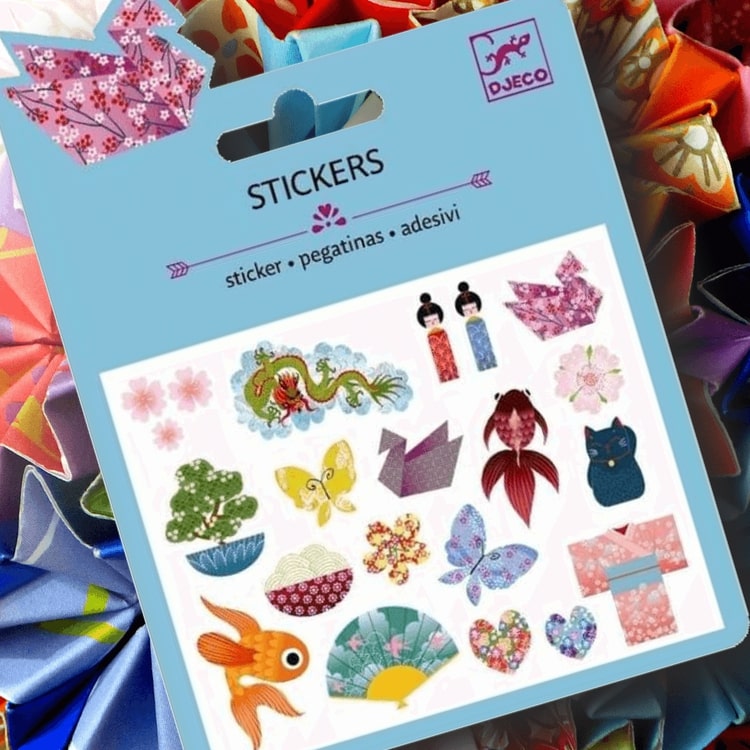 Mini stickers, Japanese designs, från Djeco