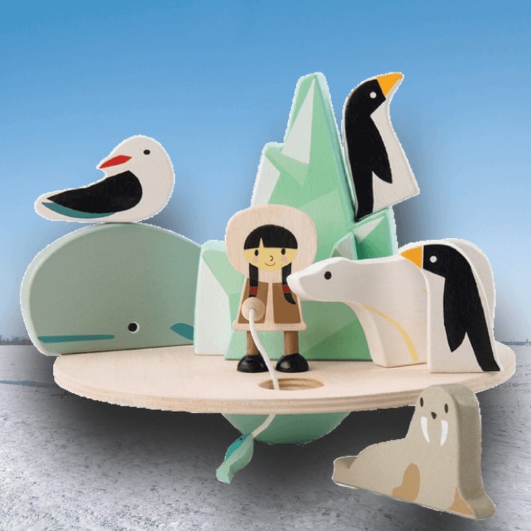 Balanslek Nord- och Sydpol från Tender Leaf Toys