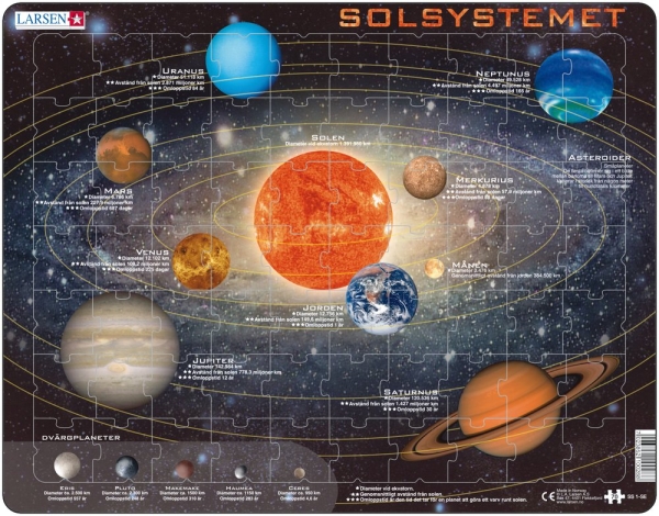 Pussel - Solsystemet (70 bitar)