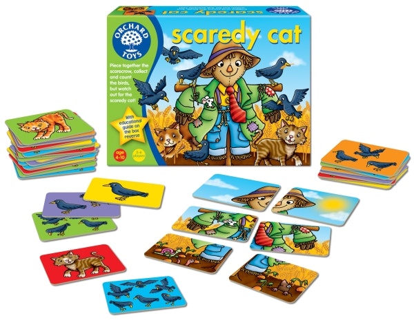 Fågelskrämman - Spelet där du ska akta dig för katten från Orchard Toys
