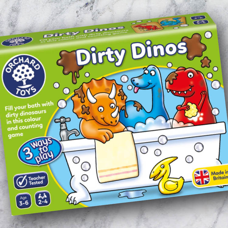 Dirty Dinos - Spelet som lär dig färger och att räkna