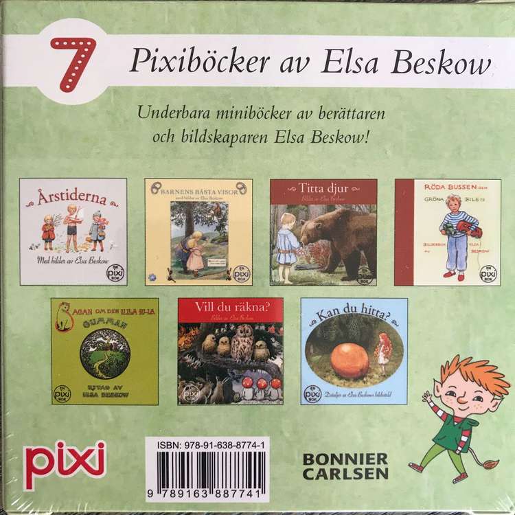 Pixiböcker - 7 böcker av Elsa Beskow