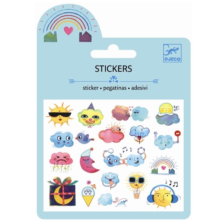 Mini Stickers Puffy - Väder från Djeco