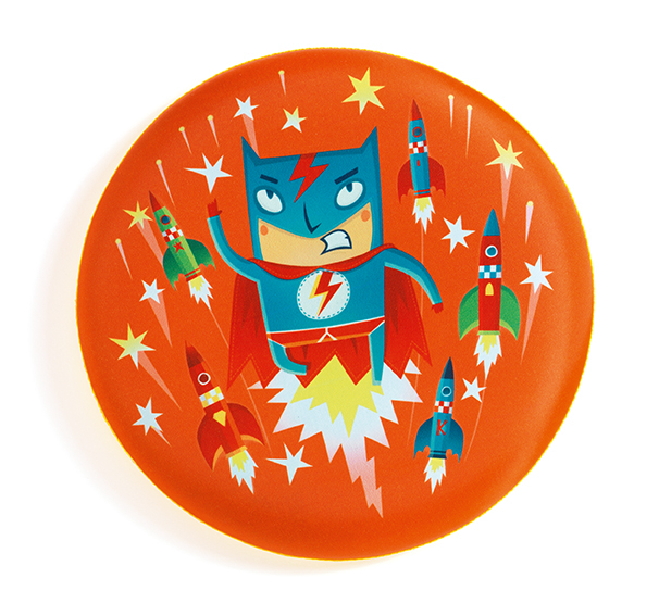Frisbee, vattentålig i mjukt material - Superhjälte