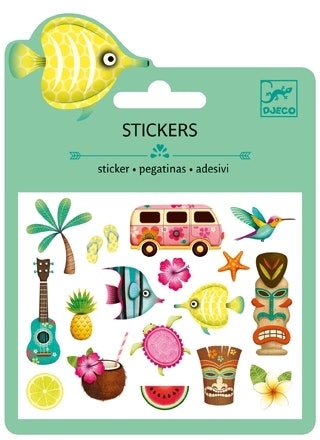 Mini Stickers Puffy - Hawaii från Djeco