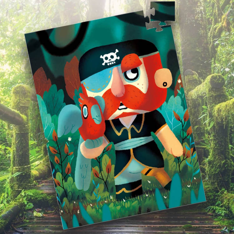 Minipussel - Piraten (60 bitar) från Djeco