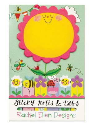 Sticky notes - Soliga solrosor och surriga bin