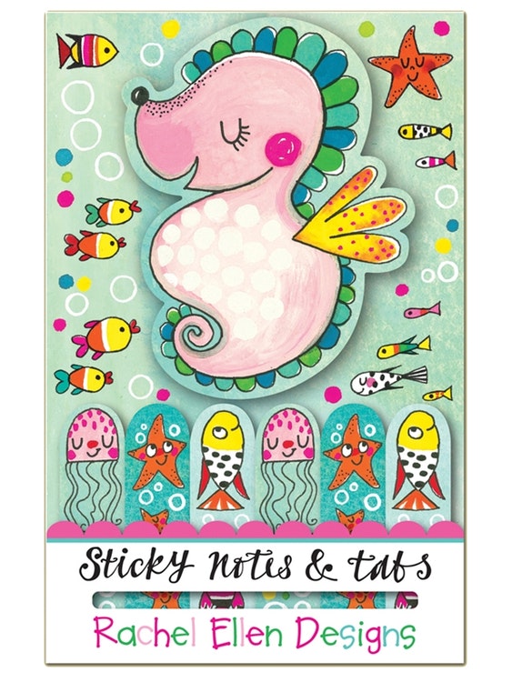 Sticky notes -  Sjöhästar och sjöstjärnor