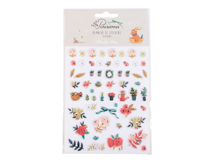 Stickers -  'Les Parisiennes' Blommor (Fraktfritt)