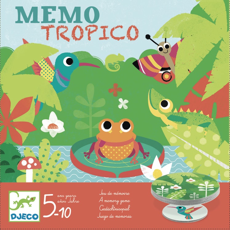 Memory spel -Tropiska djur från Djeco