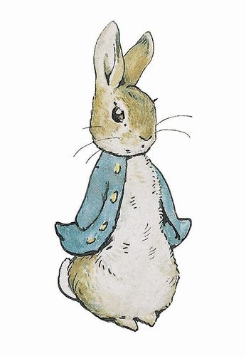 Litet kort - Pelle Kanin (Fraktfritt) från Beatrix Potter