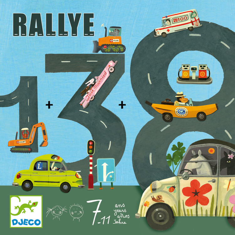 Rallye - Ett pedagogiskt bilspel från Djeco