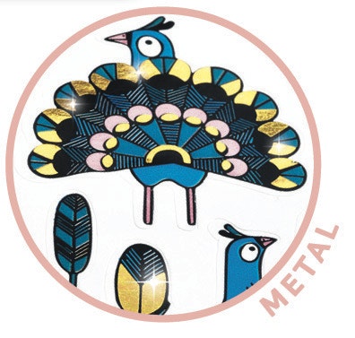 Mini stickers - Påfåglar från Djeco