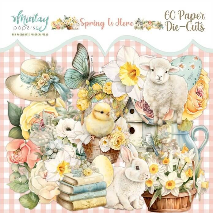 Vackert papperspyssel - Spring is here (60 delar)
