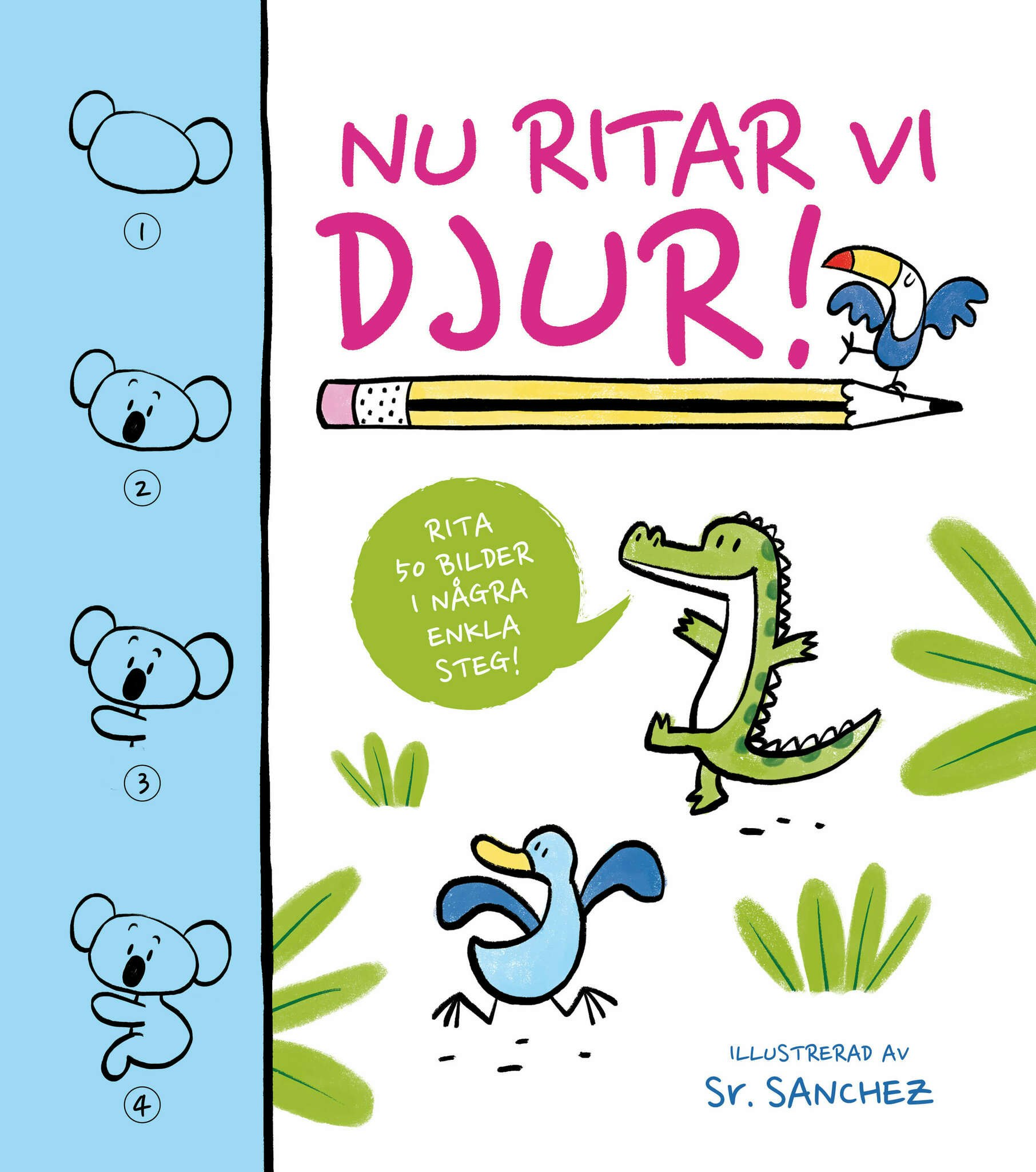 Pysselbok - Nu ritar vi djur!