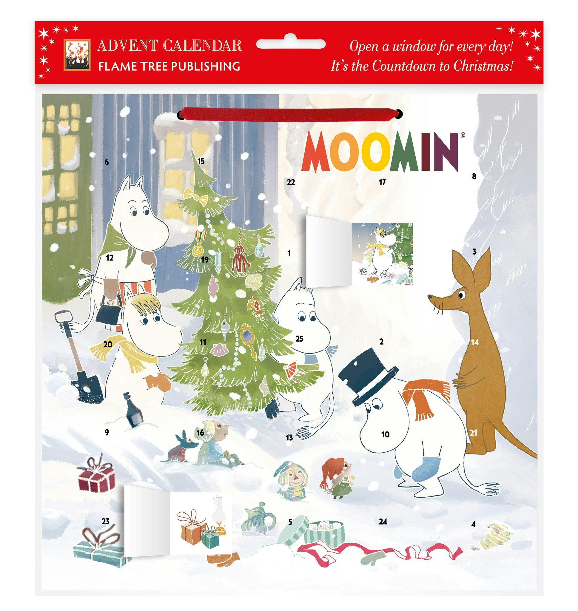 Adventskalender med klistermärken - Mumin