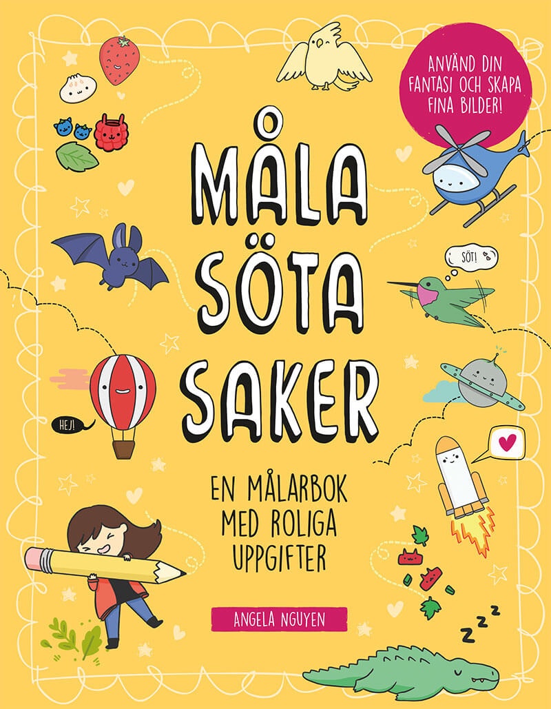 Målarbok - Måla söta saker