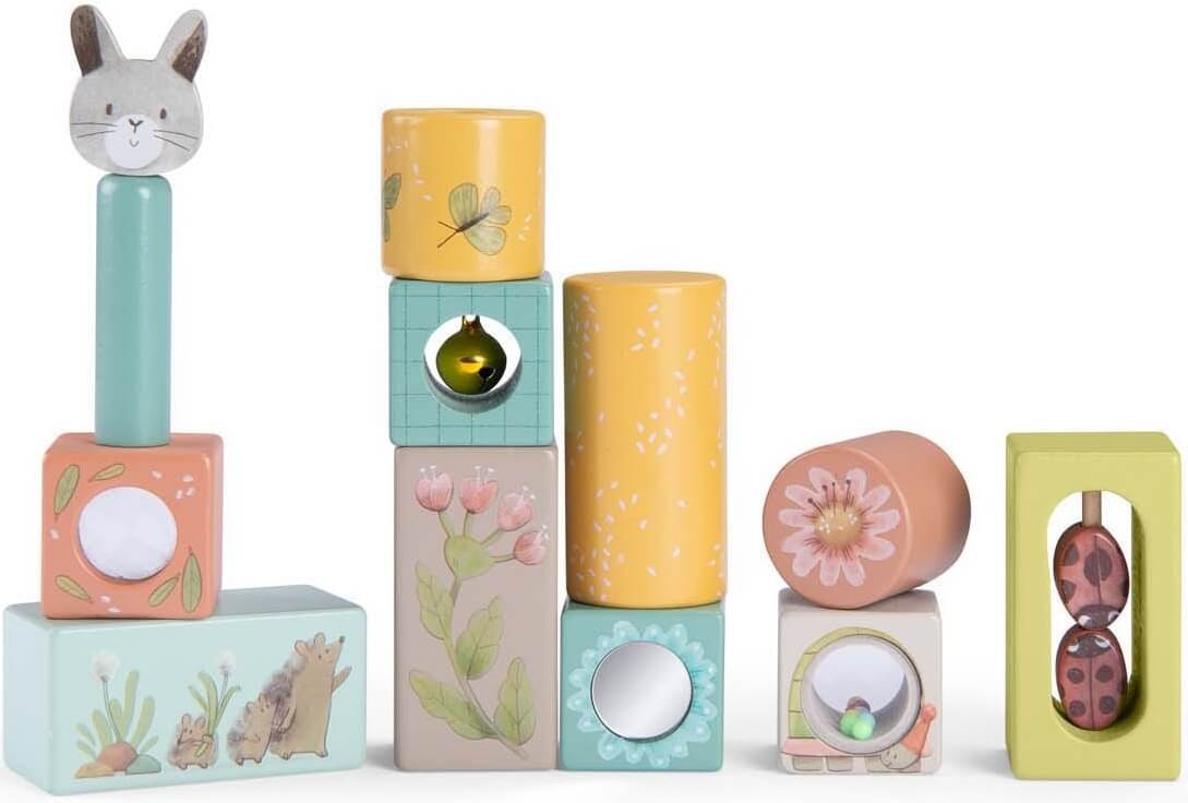 Aktivitetsleksak för de minsta - Tre små kaniner från Moulin Roty