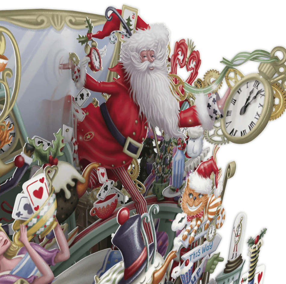 Magiskt julkort - Alice i Tomtelandet (Fraktfritt)
