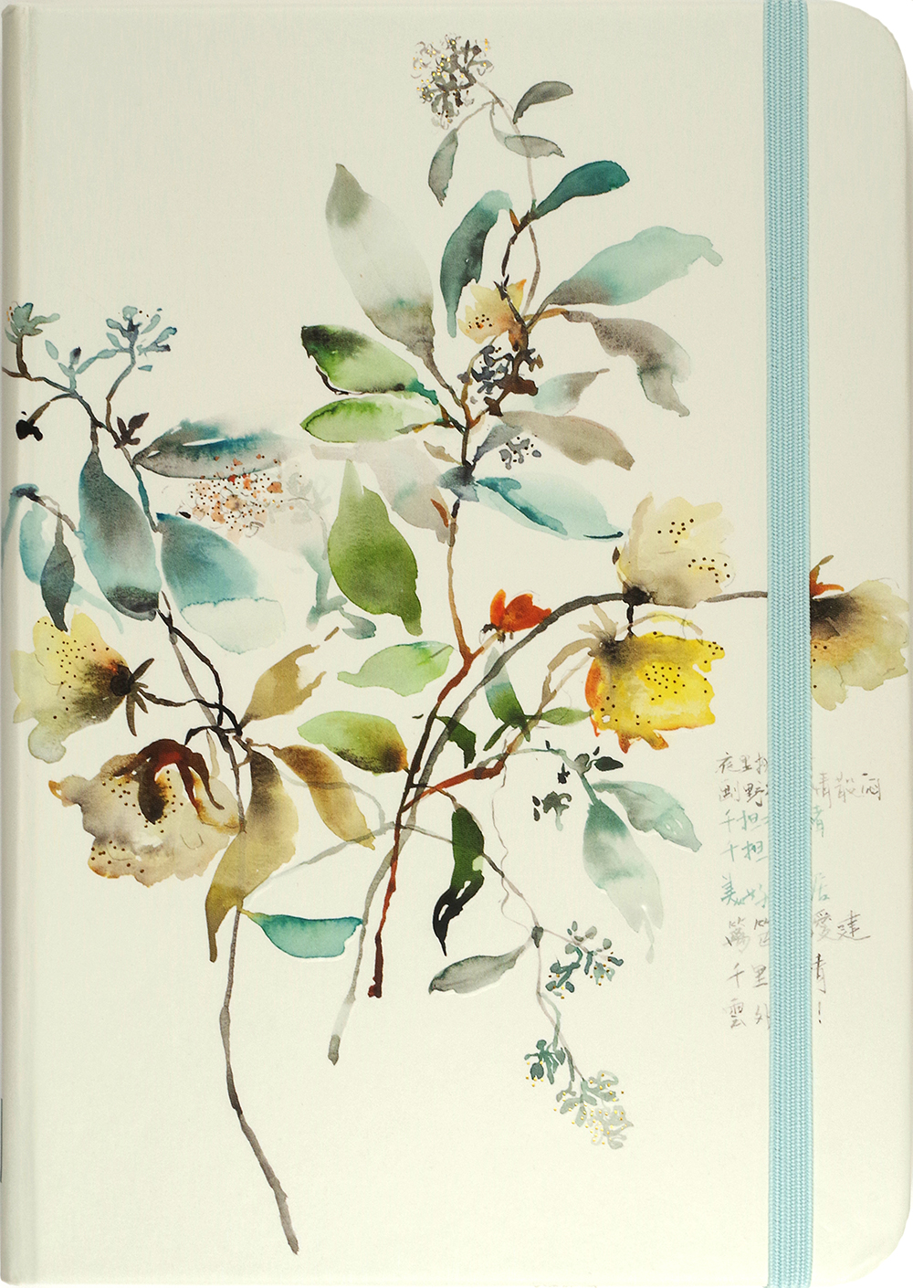 Anteckningsbok - Asiatiska blomster