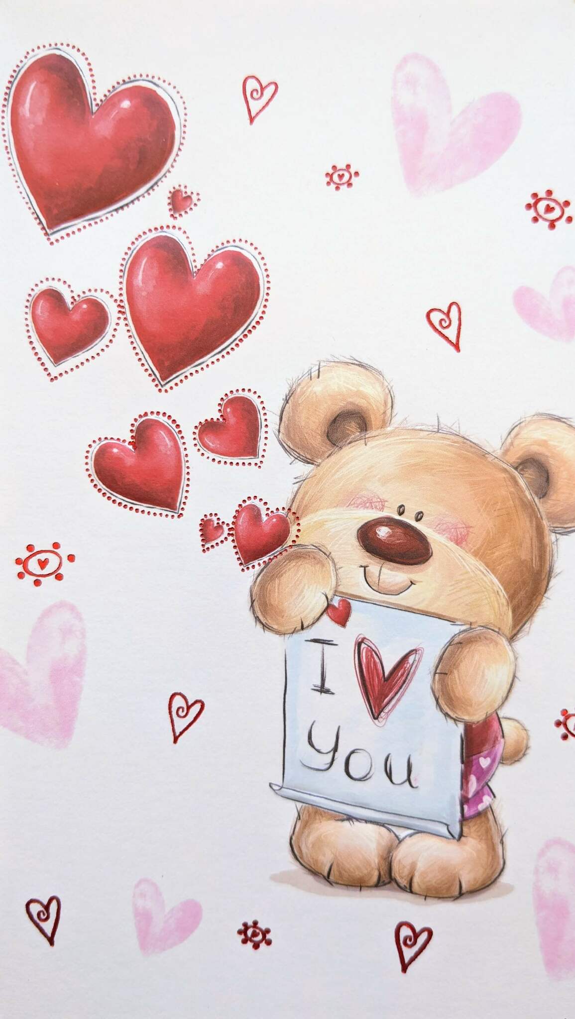 Kort med kuvert - Björnens kärlekshälsning (Fraktfritt)