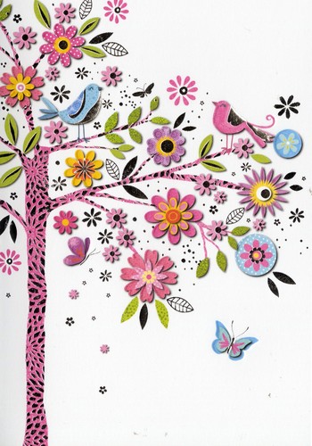 Kort med kuvert - Blomsterträdet (Fraktfritt)