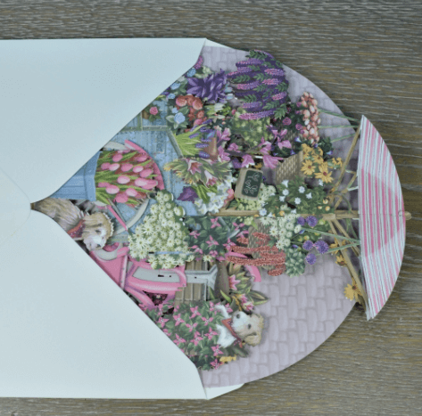 Magiska gratulationskort - Blomstervagnen (Fraktfritt)