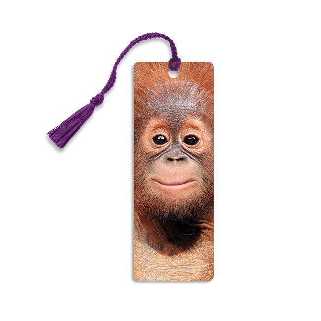Bokmärke 3D - Orangutangunge (Fraktfritt)