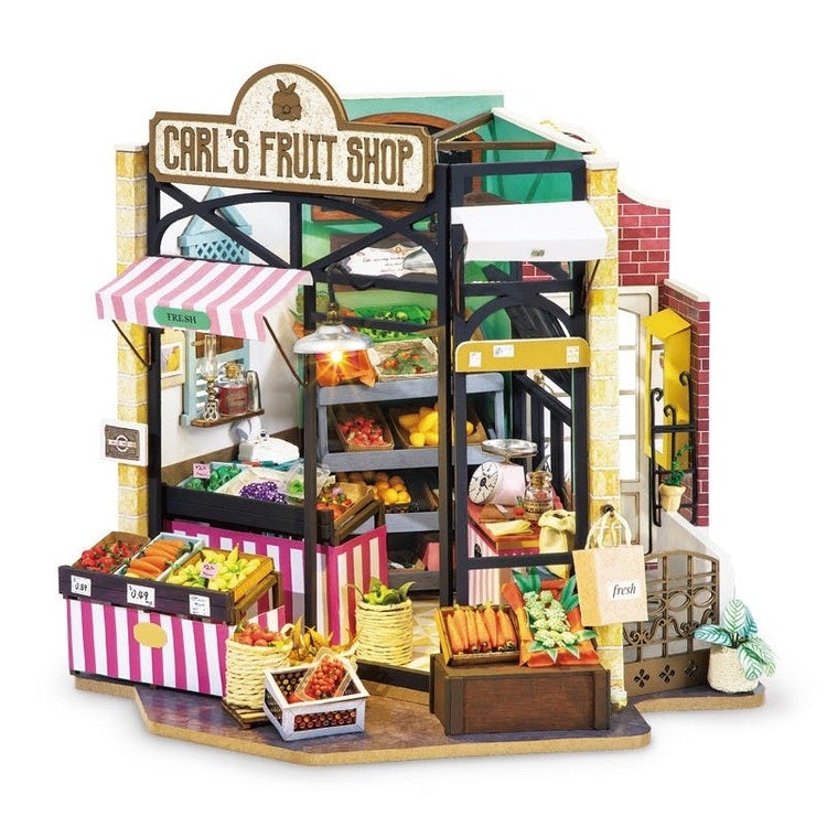 Miniatyrpyssel- Byggsats 'Fruktbutiken'