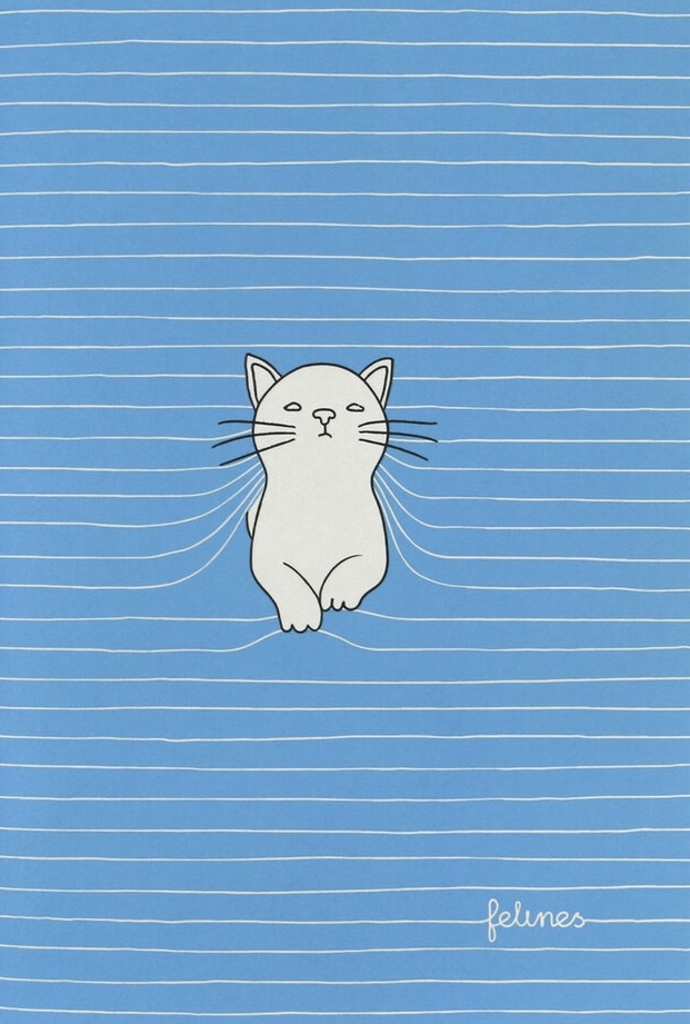 Liten Anteckningsbok - Blå katt