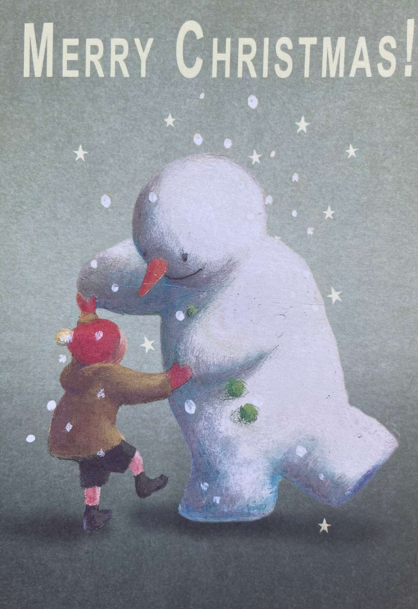 Dubbelt julkort - En dans i snön (Fraktfritt)